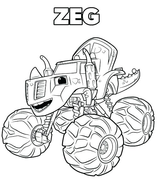 Blaze The Monster Machine Coloring Pages at GetColorings.com | Free ...