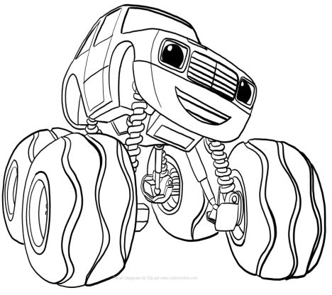 468x416 Blaze And The Monster Machines Coloring Pages