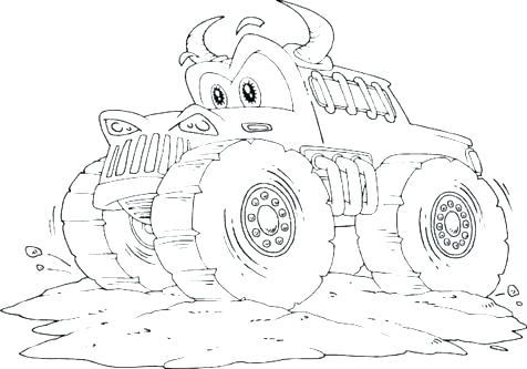 476x333 Blaze And The Monster Machines Coloring Pages Plus Monster Truck