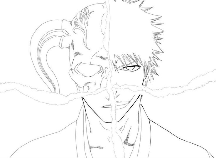736x538 Anime Bleach Coloring Pages