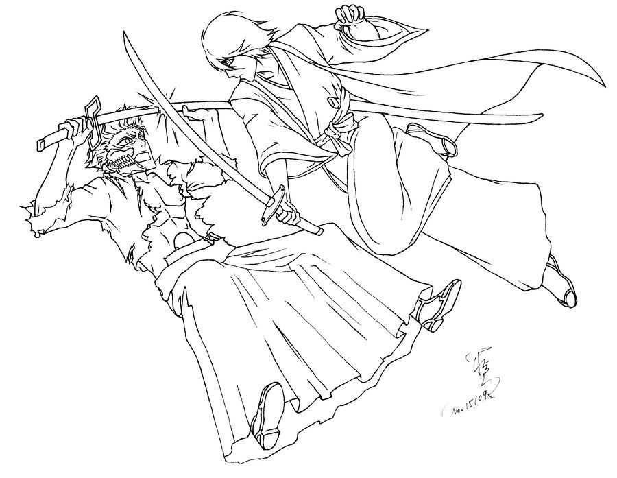 900x697 Bleach Rukia Ichigo Coloring Pages Projects To Try