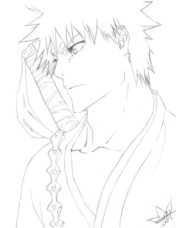 618x800 Bleach Anime Coloring Pages