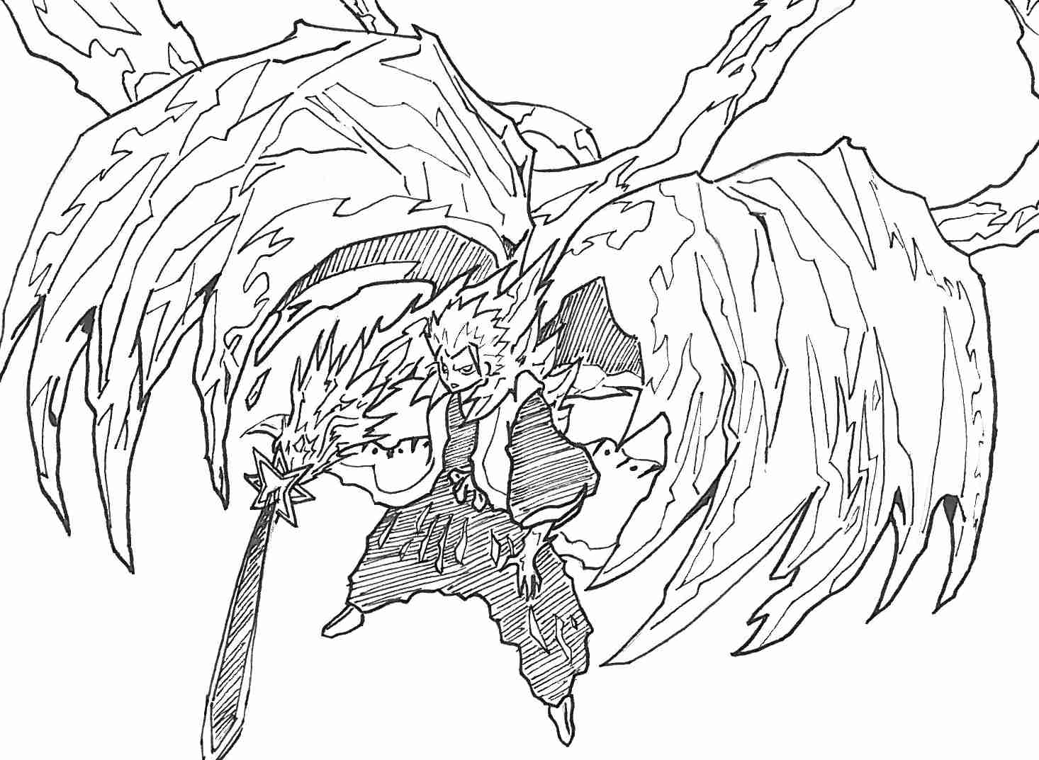 1466x1073 Coloring Pages Bleach 525807 Throughout Olegratiy