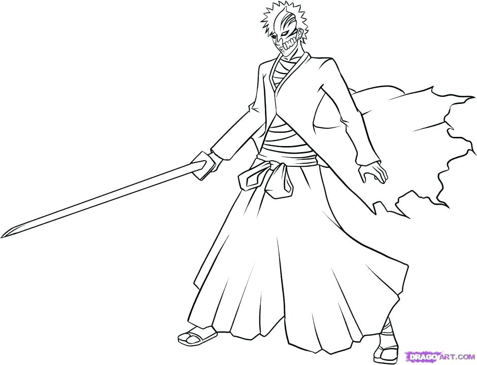 940x720 Ichigo Coloring Pages Bleach Color Pages Best Of Bleach Coloring