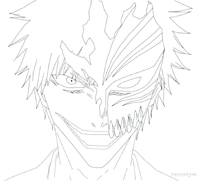671x606 Ichigo Coloring Pages Coloring Pages Page Bleach Coloring Trend