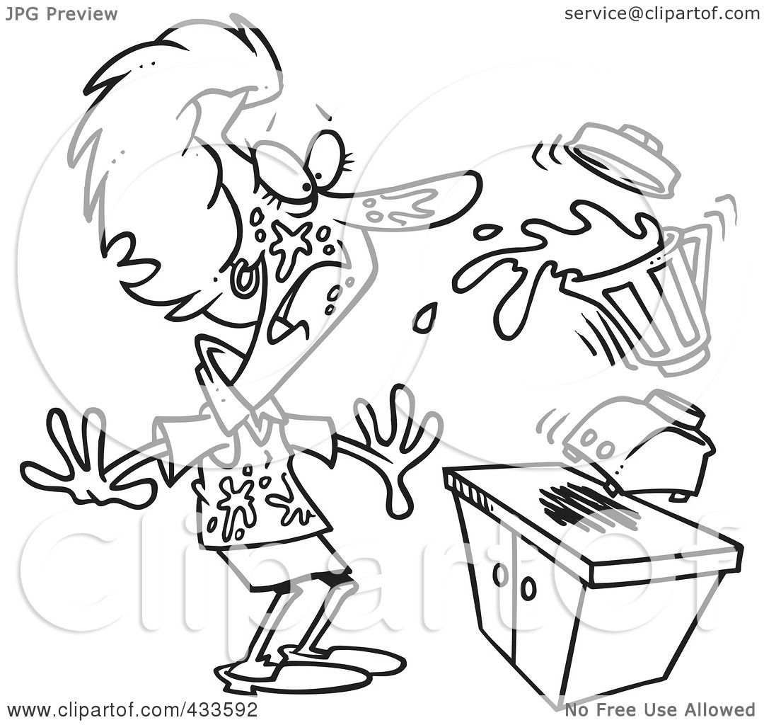 1080x1024 Royalty Free (Rf) Clipart Illustration Of Coloring Page Line Art