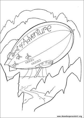 Blimp Coloring Pages