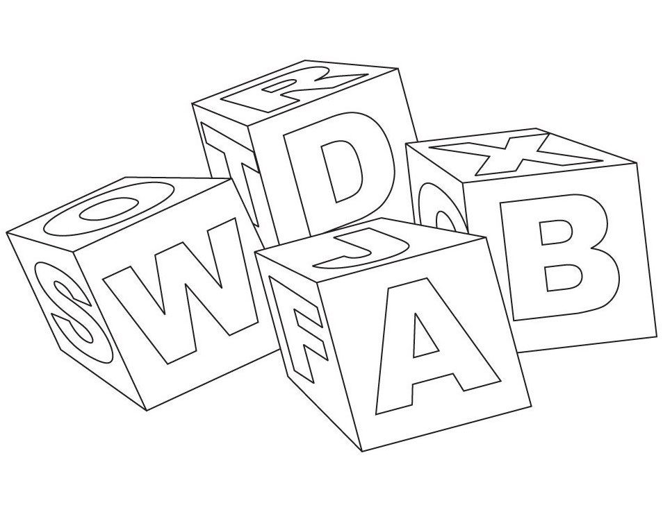 954x738 Abc Blocks Coloring Pages Coloring Pages 10