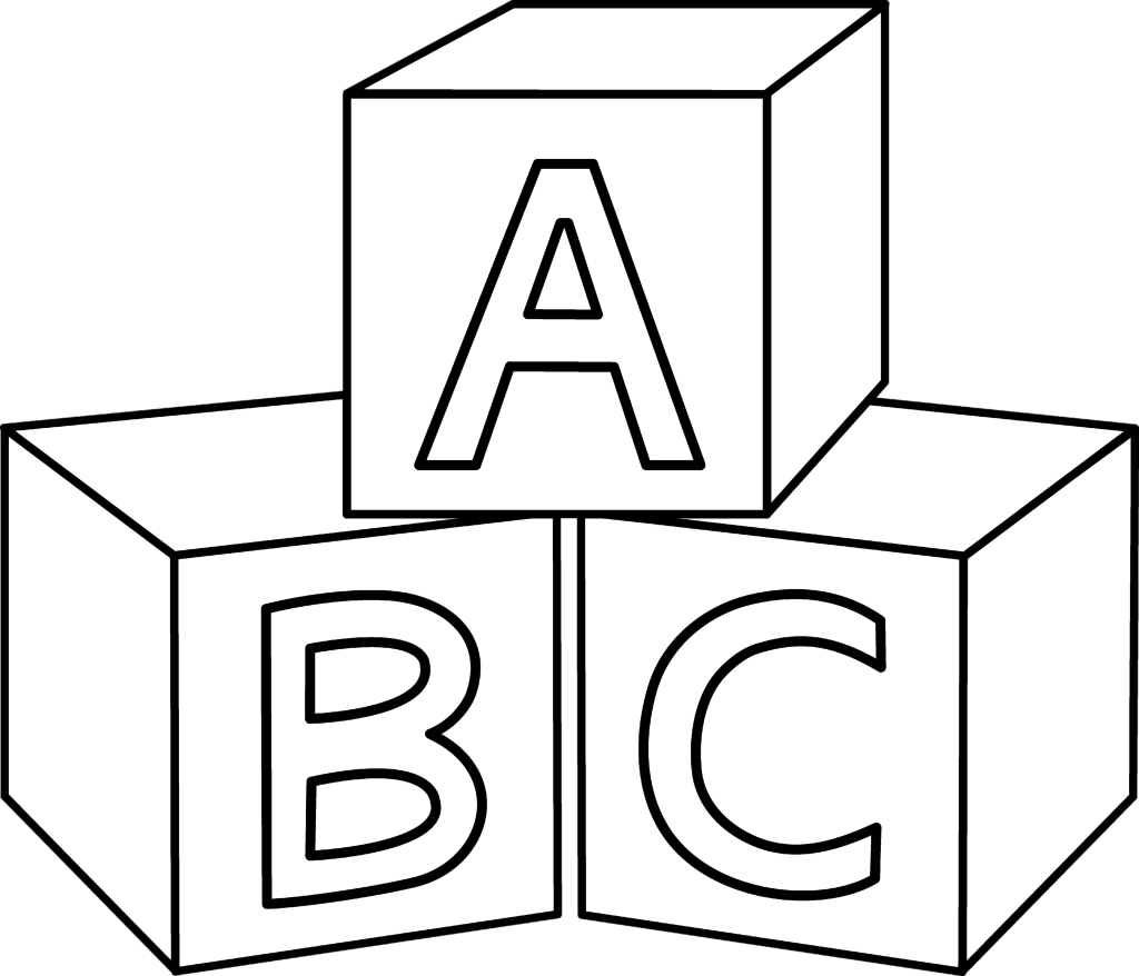 1024x878 Alphabet Blocks Coloring Pages