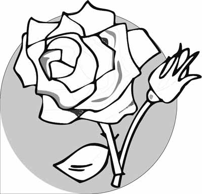 Rose Coloring Pages With Subtle Shapes And Forms, Can Be Colored 400x383 Rose Coloring Pages With Subtle Shapes And Forms, Can Be Colored