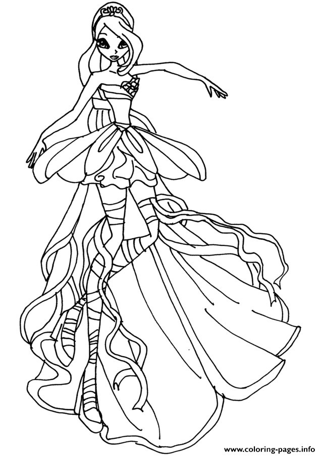 640x905 New Winx Bloom Coloring Pages Coloring Ws