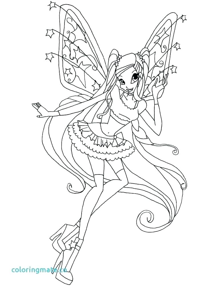 750x1000 Winx Club Bloom Coloring Pages Club Flora Coloring Pages Kids