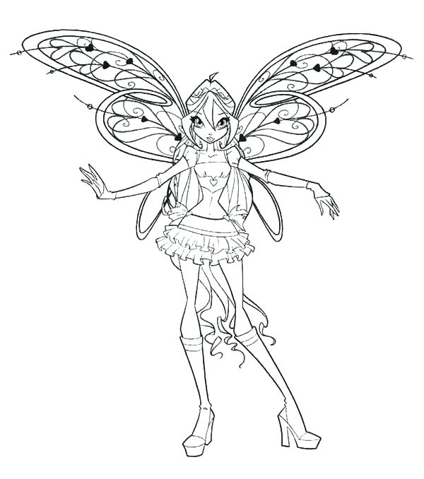 600x678 Winx Club Coloring Page Club Bloom Coloring Pages Club Coloring