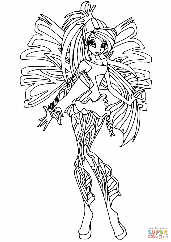 724x1024 Winx Club Coloring Pages