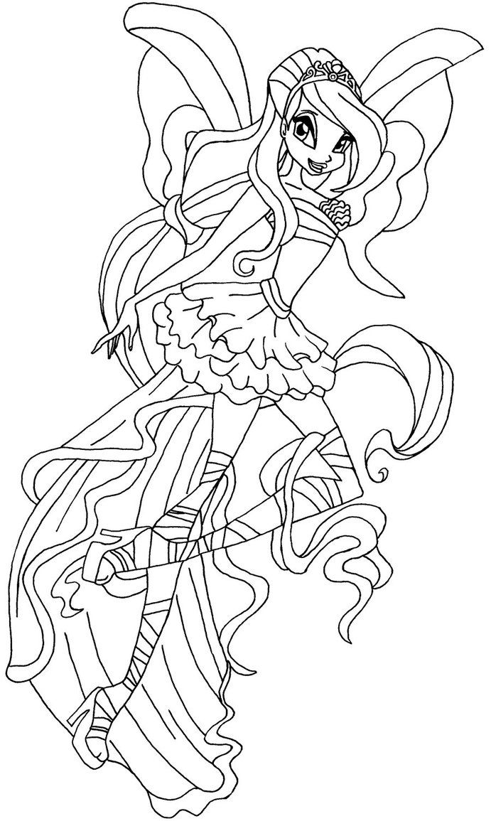 691x1155 Coloring Pages Winx