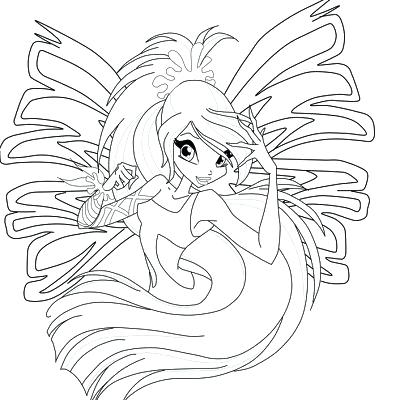 400x400 Winx Club Bloom Sirenix Coloring Pages