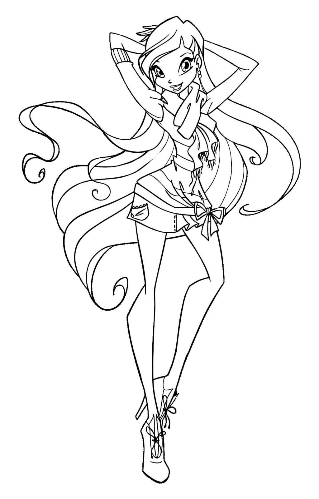 1024x1598 Coloring Pages Winx Google Search Andy New Winx