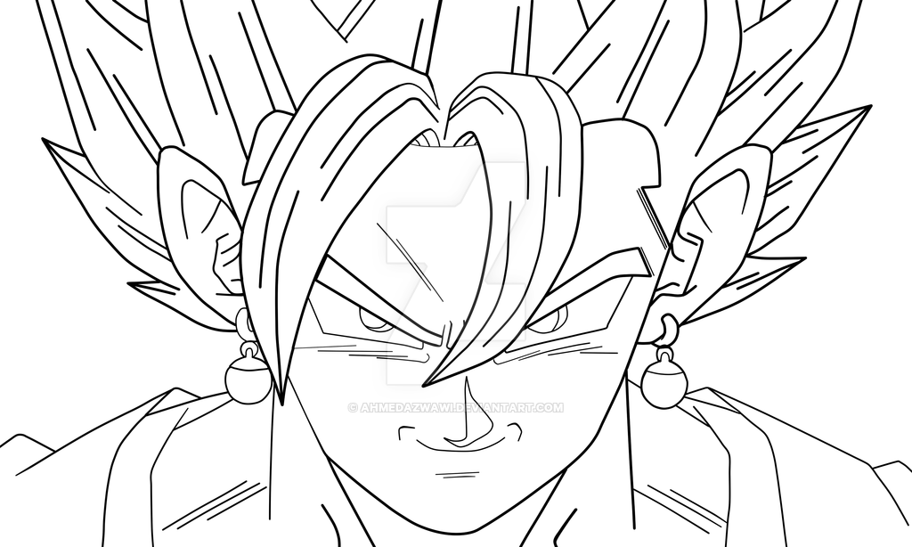 1024x614 Vegito Blue Coloring Page 2 By Ahmedazwawi