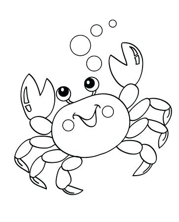 363x450 Crab Coloring Page Hermit Crab Coloring Pages Crab Coloring Pages