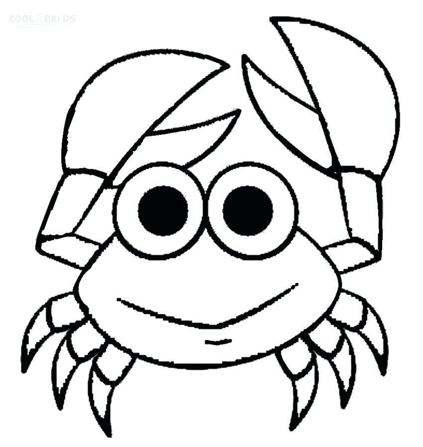 850x898 Crab Coloring Pages Ghost Crab Coloring Page Mr Krabs Coloring