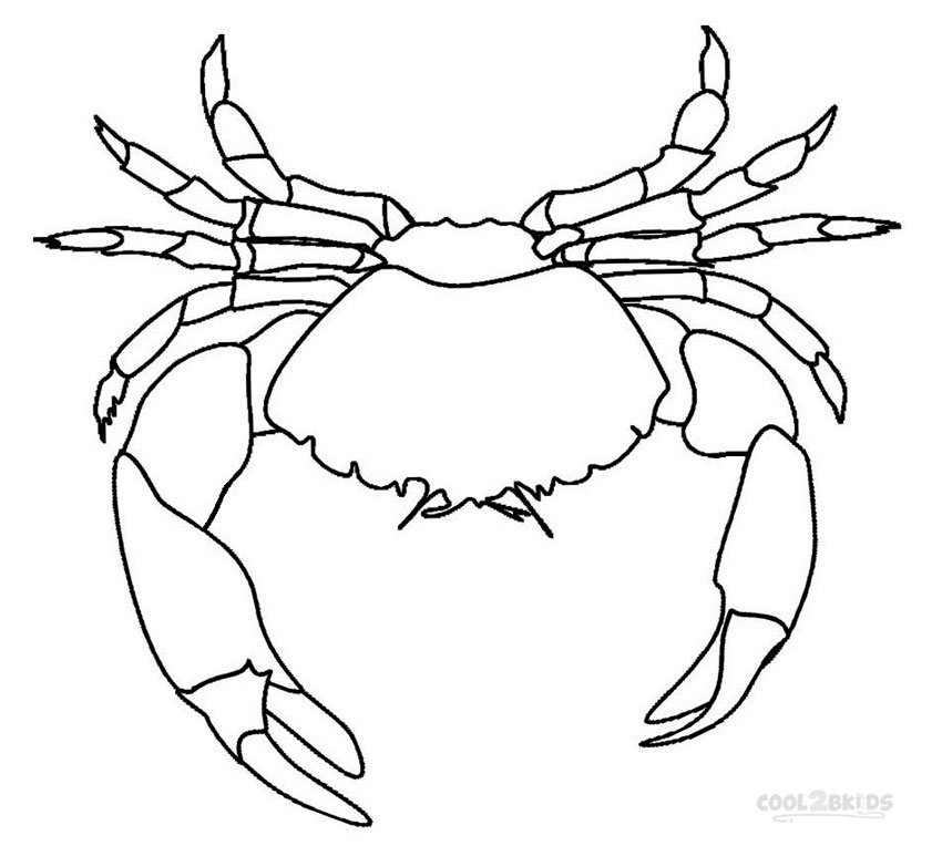 850x764 Printable Crab Coloring Pages For Kids Cool2bkids