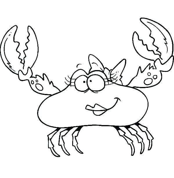 600x612 Crab Coloring Page Click To See Printable Version Of Blue Crab
