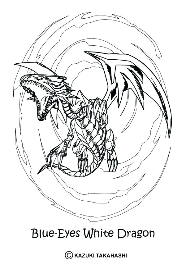 601x850 Yu Gi Oh Coloring Pages To Print White Dragon 5 Page Coloring