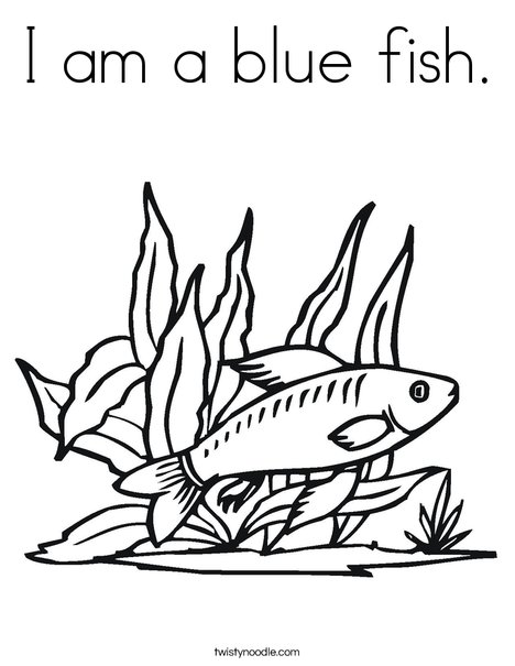 I Am A Blue Fish Coloring Page 468x605 I Am A Blue Fish Coloring Page