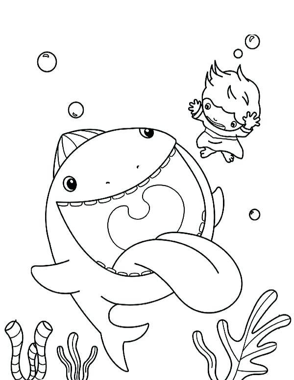 600x776 Whale Coloring Page Swim Away From Whale In And The Whale Coloring