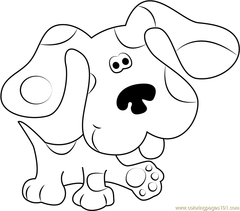 Blues Clues Walking Coloring Page 800x704 Blues Clues Walking Coloring Page