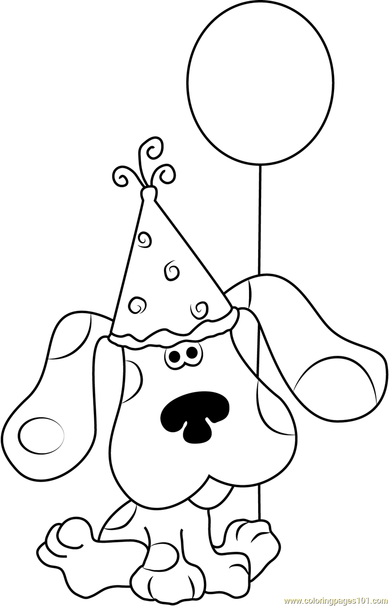 Happy Birthday Blue Clues Coloring Page 800x1247 Happy Birthday Blue Clues Coloring Page