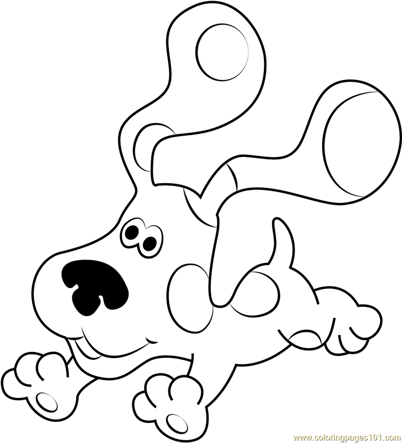 Blue Clues Coloring Page 800x883 Blue Clues Coloring Page