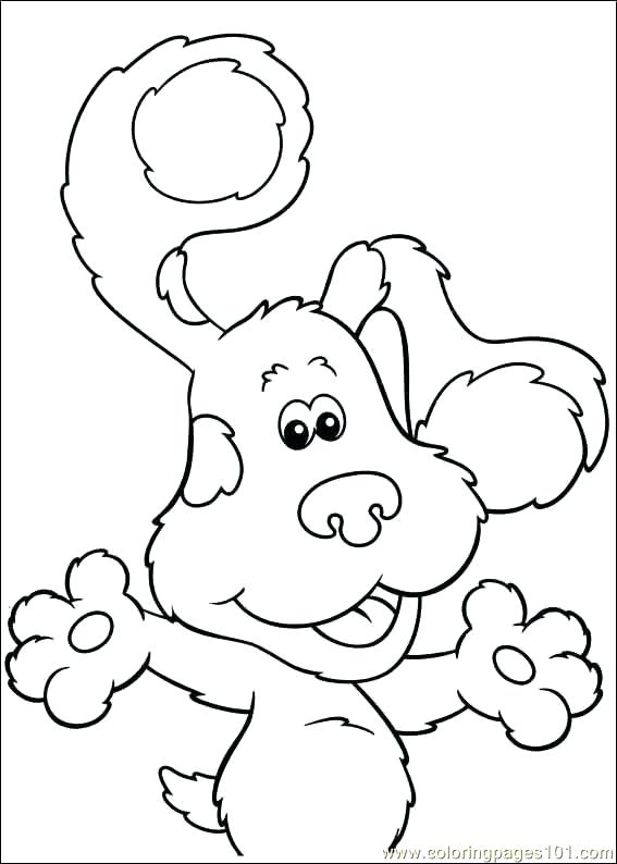 567x794 Blue Clues Coloring Pages Better Blues Clues Coloring Book Page