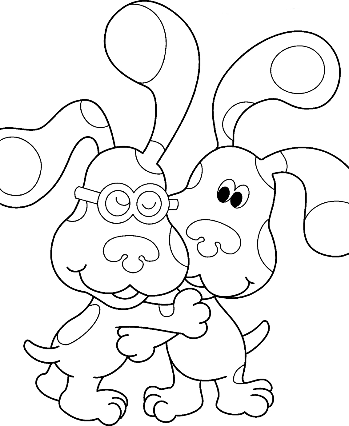 1134x1385 Free Printable Blues Clues Coloring Pages For Kids