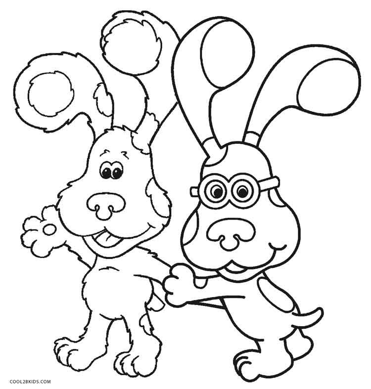 750x787 Blues Clues Magenta Coloring Pages Free Printable Blues Clues