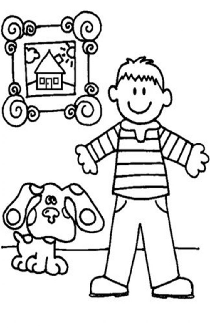 715x1114 Blue S Clues Coloring Pages With Regard To Blues Decor 2