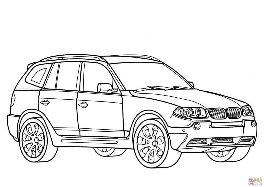 1024x724 Bmw X3 Car Coloring Page