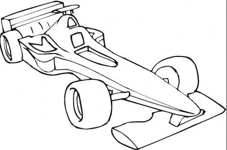 465x308 Formula One Car Coloring Page Amp Coloring Book
