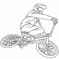 236x236 Bmx Bike Colouring Pictures Printable Coloring Pages