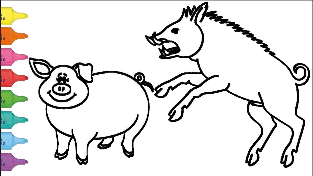 How To Draw Peppa Pig, Boar, Coloring Pages For Kids Art Colors 1280x720 How To Draw Peppa Pig, Boar, Coloring Pages For Kids Art Colors
