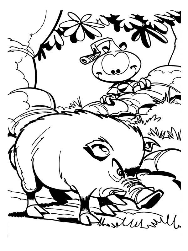 Peeking Wild Boar Finding Food In Snorkels Coloring Pages Best 600x800 Peeking Wild Boar Finding Food In Snorkels Coloring Pages Best
