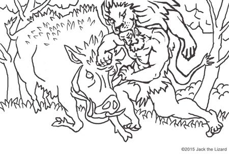 Greek Mythology Hercules Coloring Pages 450x303 Greek Mythology Hercules Coloring Pages