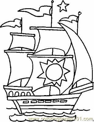 309x400 Boat Coloring Page 01 Copy Coloring Page