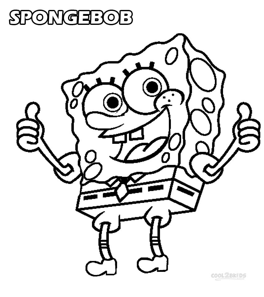 850x956 Sponge Bob Coloring Pages