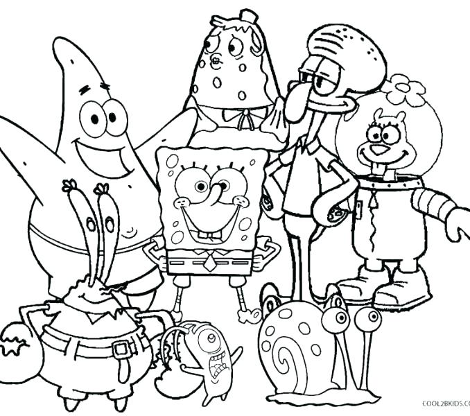 678x600 Sponge Bob Coloring Pages Coloring Page Free Spongebob Coloring