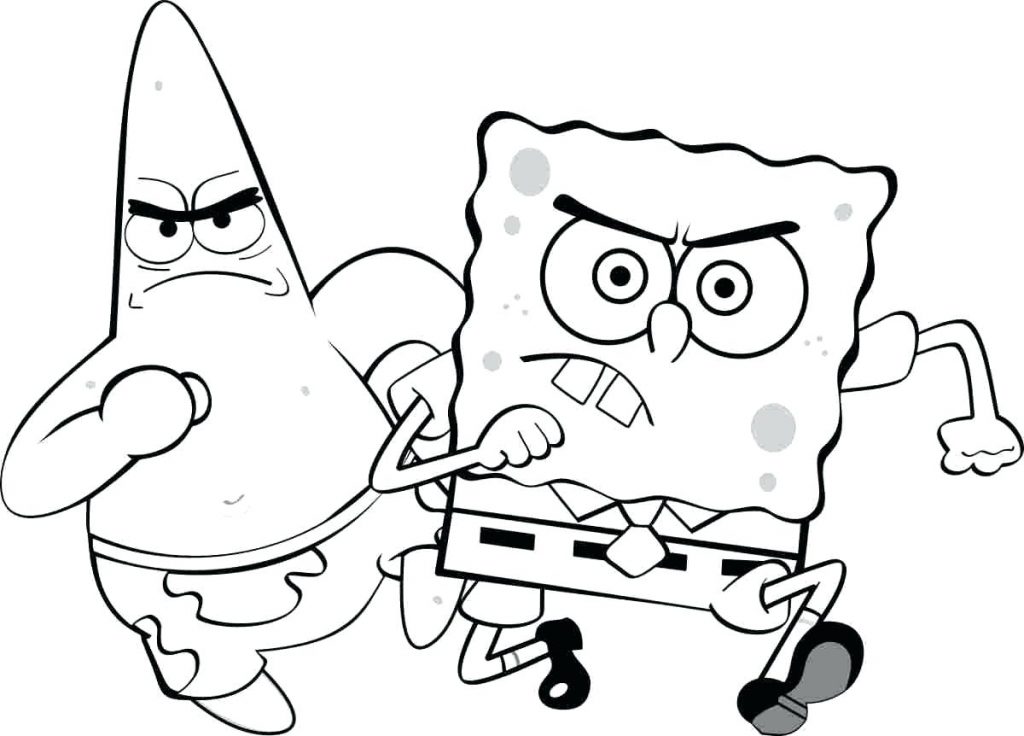 1024x736 Coloring Page ~ Sponge Bob Coloring Page Top Colouring Pages