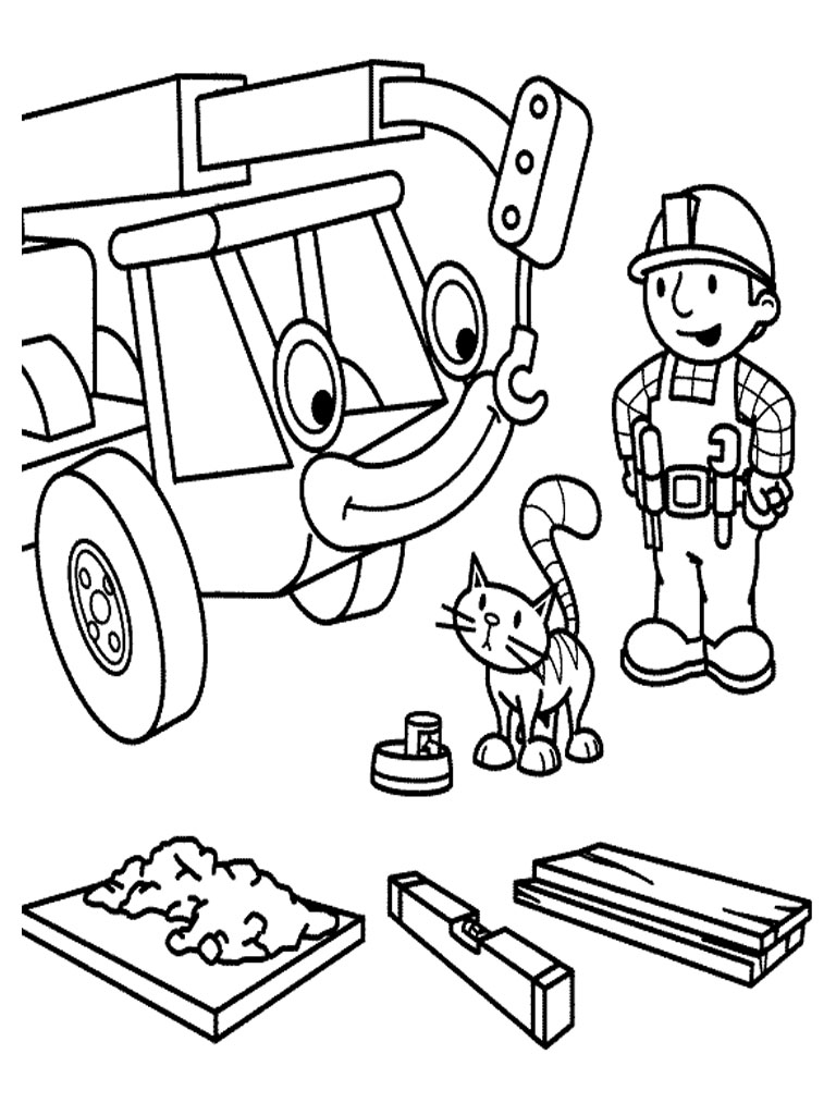 Bob Builder Coloring Pages Printable 768x1024 Bob Builder Coloring Pages Printable