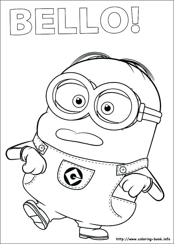 Bob The Minion Coloring Pages at - Bob The Minion Coloring Pages 17 