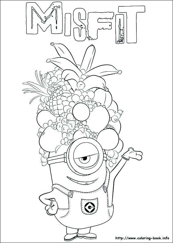 Minion Coloring Page 567x794 Minion Coloring Page