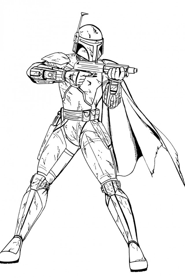 640x960 Boba Fett Coloring Pages To Download And Print For Free